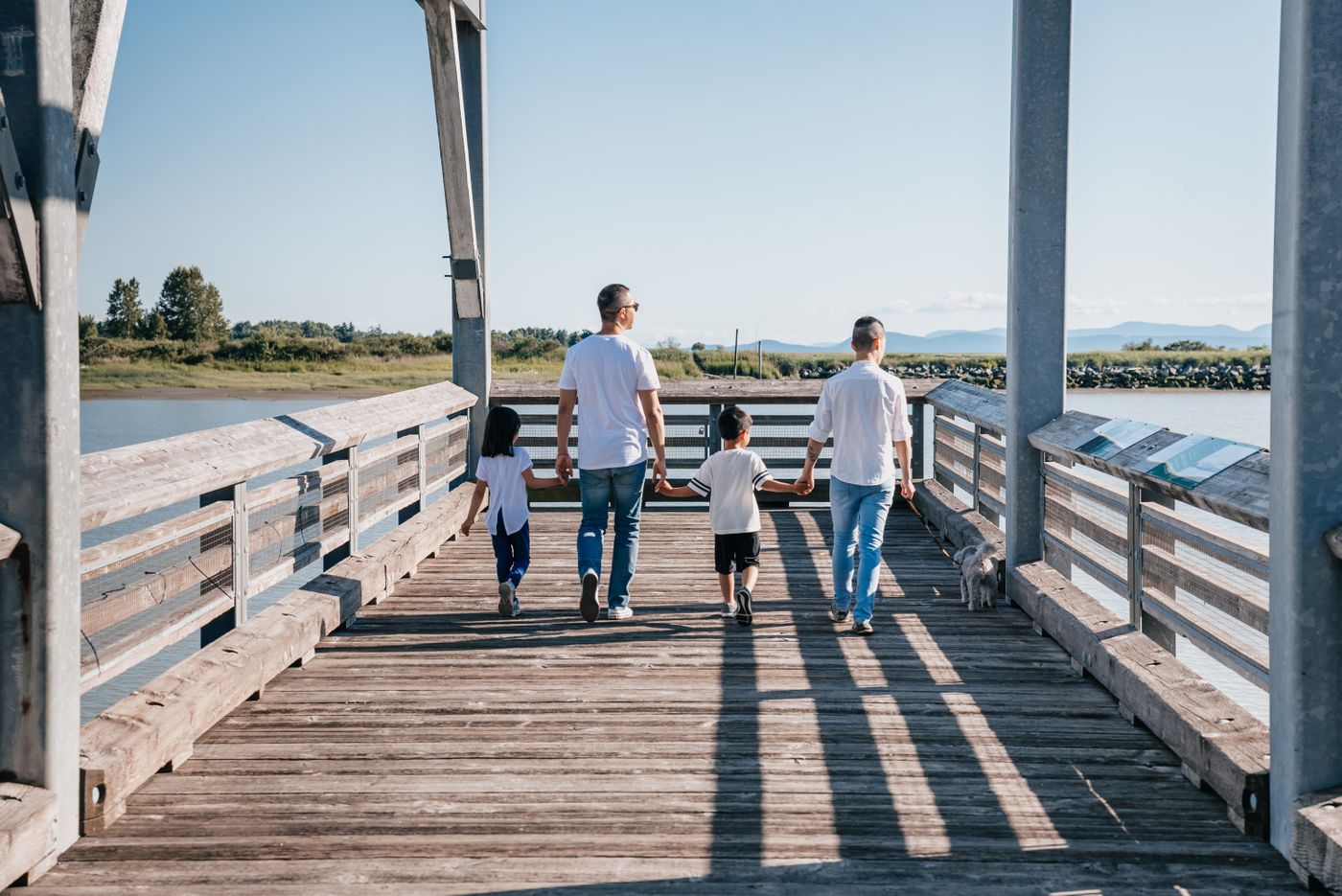 Family walking together outdoors—family law guidance for eastern North Carolina